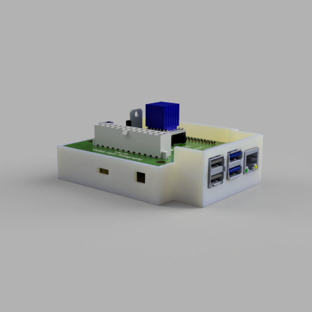 3D-gerendertes VILITO-Gehäuse mit Raspberry Pi